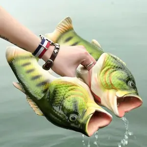 Fish Slippers Men's Funny Creative Personality Fashion Korean Version Of The Trend Of Flip-flops