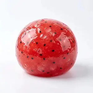 Watermelon Slush Squishy Toy - Crunchy Sound Squeeze Stress Ball, Slow Rebound ASMR Decompression Toy for All Ages anxiety kid classroom