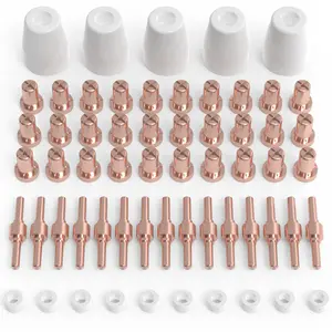 YESWELDER 60Pcs PT31 Cutting Torch Consumables Set for YESWELDER CUT-50DS Plasma Cutter | Fits PT-31 JG-40 LG-40 Plasma Cutter Torch