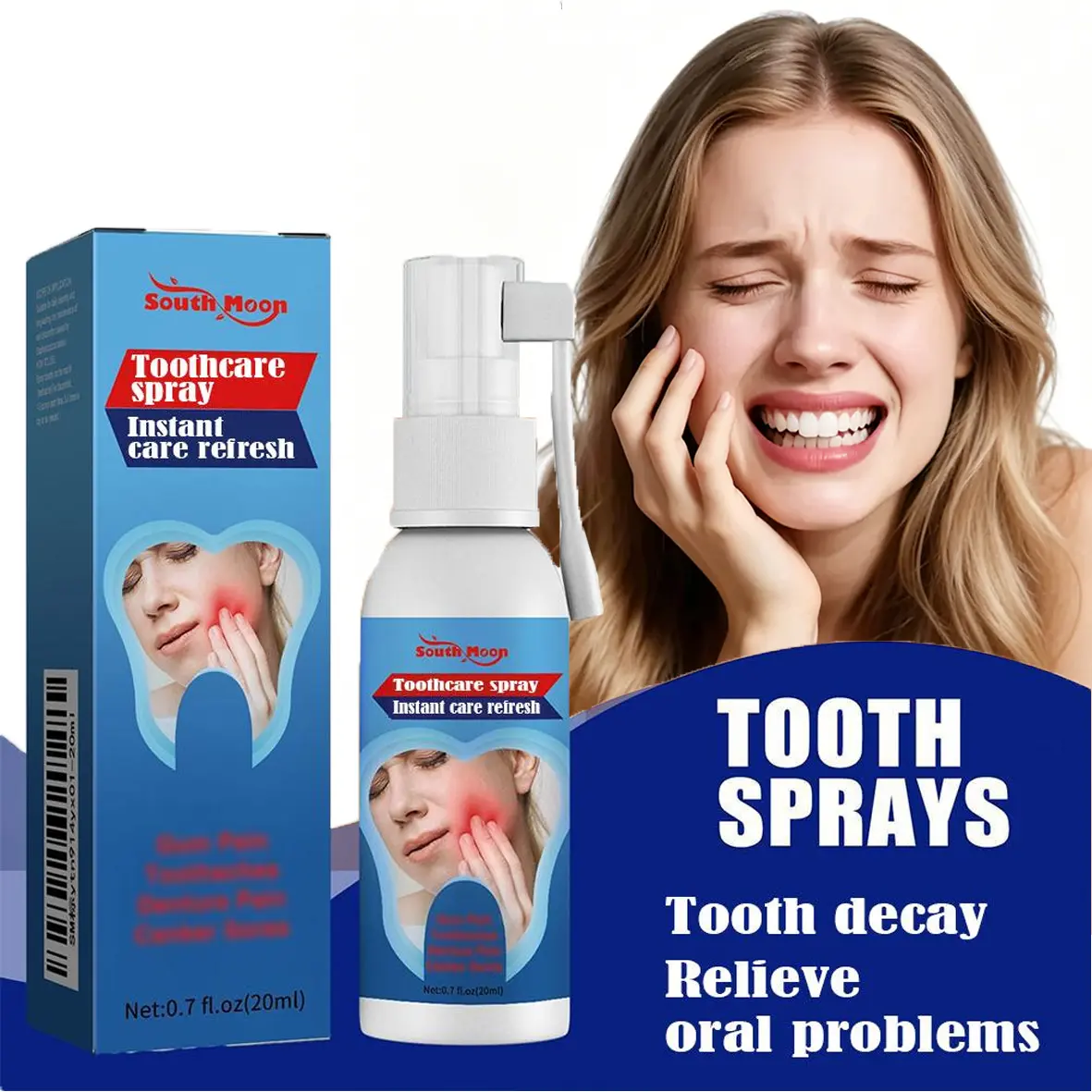 Oral Care Spray 3 for Tooth Sensitivity Relief & Gum Health - Gentle Formula for Daily Use, Mild & Non-Irritating, Supports Tooth Comfort & Gum Wellness