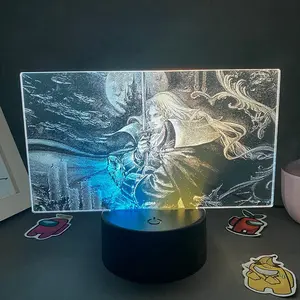Castlevania Alucard Colorful Two Tone Lamp - 3D Night Light for Children Bedroom