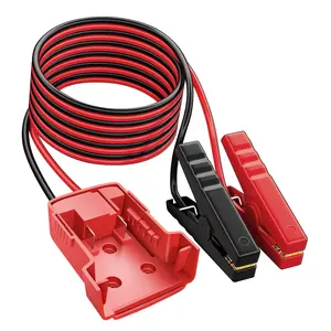 Portable Car Power Starter Jumper Cables for MIL 18V  Battery Starters - 1, 59 Gal Gas & 1, 32 Gal Diesel Engines, One-Touch Start, Durable Copper Construction, Compatible with Sedans & SUVs, No Battery Needed, Without Battery