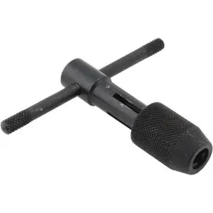 Cle-Line C67208 T-Handle Tap Wrench, T-Handle Grip, 0 to 1/4" Tap Capacity, 2-3/4" Overall Length