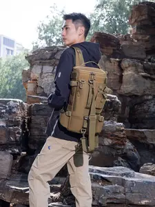 Outdoor Multifunctional Waterproof Backpack, Men's Sports Travel Bag, Fishing Lure Bag, Crossbody Commuter Shoulder Bag, Unique Bags, Versatile Shoulder Bags, Stylish Crossbody, Athletic Bag