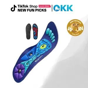 RunPro Comfort Support Insoles for All Day - 220+ lbs High Arch Support for Men Women, Shock Absorbing & Acupressure Cushions for Work Boots & Running Shoes