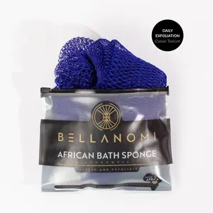 Bellanomi Classic African Exfoliating Net Sponge, Classic Texture Ethically Sourced from Nigeria Body Scrubber