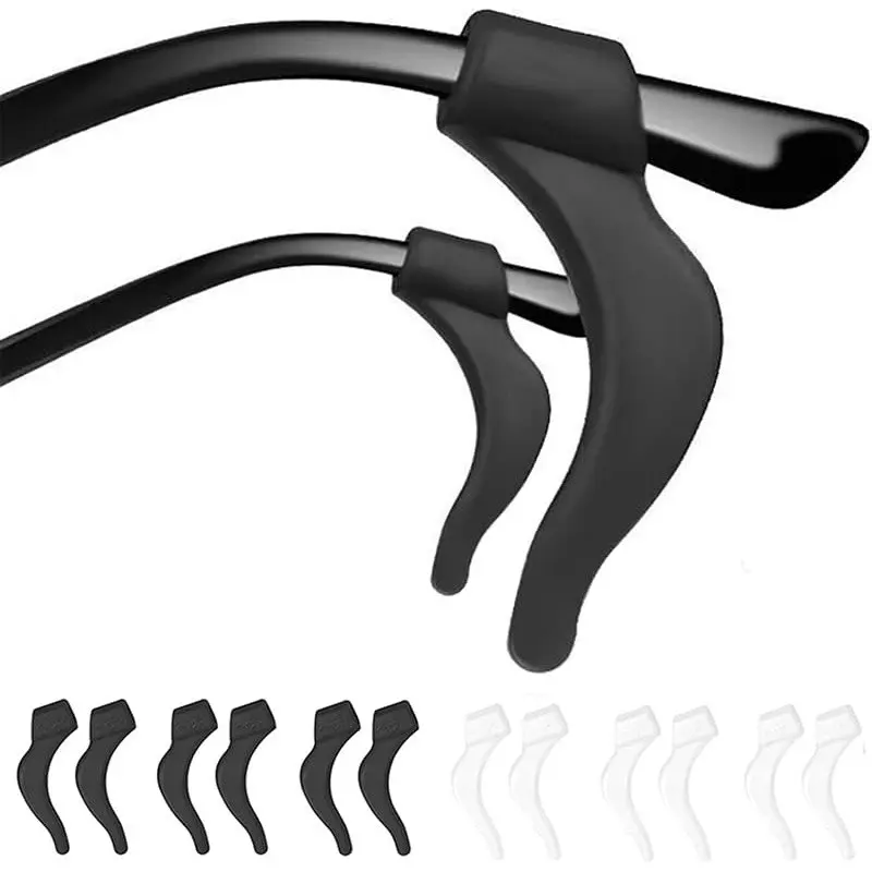 6 Pairs Non-Slip Glasses Arms with Ear Holders, Glasses Ear Hook, Anti-Slip Grip, Eye Glasses Ear Grippers, Glasses Grips, Secure Eyeglass Arms for Reading Glasses, Office Accessories