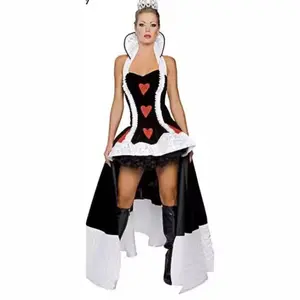 Queen of Hearts Uniform Halloween Costume Witch Costume Vampire Demon Costume