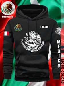 Autumn and winter men’s and women’s identical sweatshirts featuring Mexican pattern prints. These casual, hooded, fleece-lined, and warm sweatshirts are perfect for both fashion and sports. Ideal for students, office workers, and as a gift for boyfriends