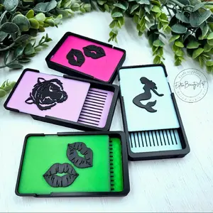 Diamond painting art tray with cover 3D printed rhinstone  storage Color may vary