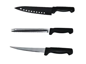 Professional Kitchen Knife Set – 3 Pieces Upgrade your kitchen with this premium knife set designed for chefs and home cooks. Includes 3 essential knives for precise cutting, slicing, and filleting. Ideal for meat, fish, chicken, bread and Fruit.