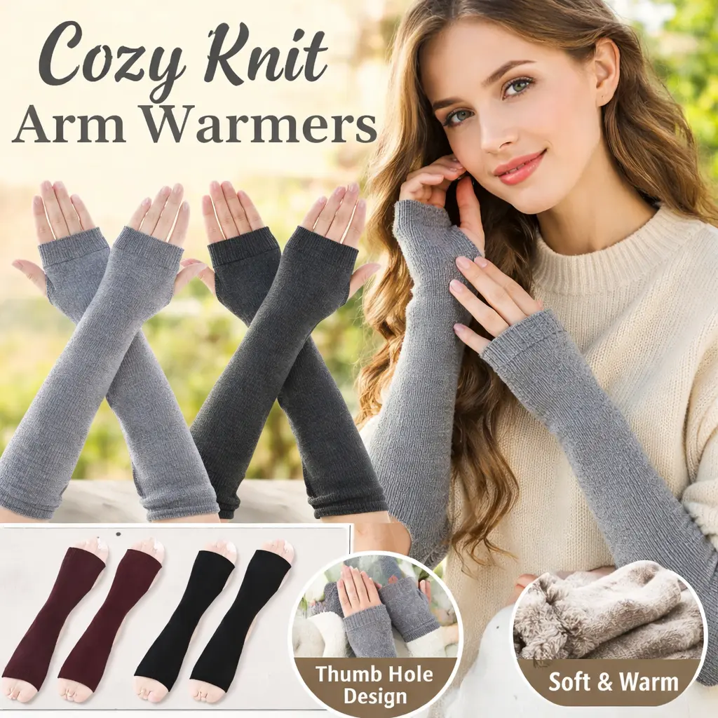 4-Pair Long Arm Sleeves with Thumb Hole – Fingerless Gloves for Women, Punk Arm Warmers Elbow Length Gloves for Adults – Stretchy Fishnet or Knit Gloves for Cosplay, Parties, Concerts, and Everyday Fashion – Stylish Arm Accessories for All Seasons