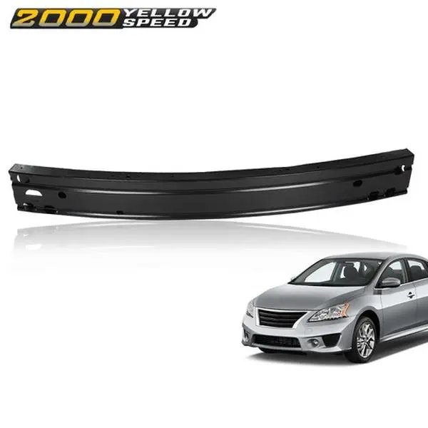 Front Bumper Reinforcement Black Fit For Nissan Rogue 2014-2016 Heavy Duty Impact Bar
