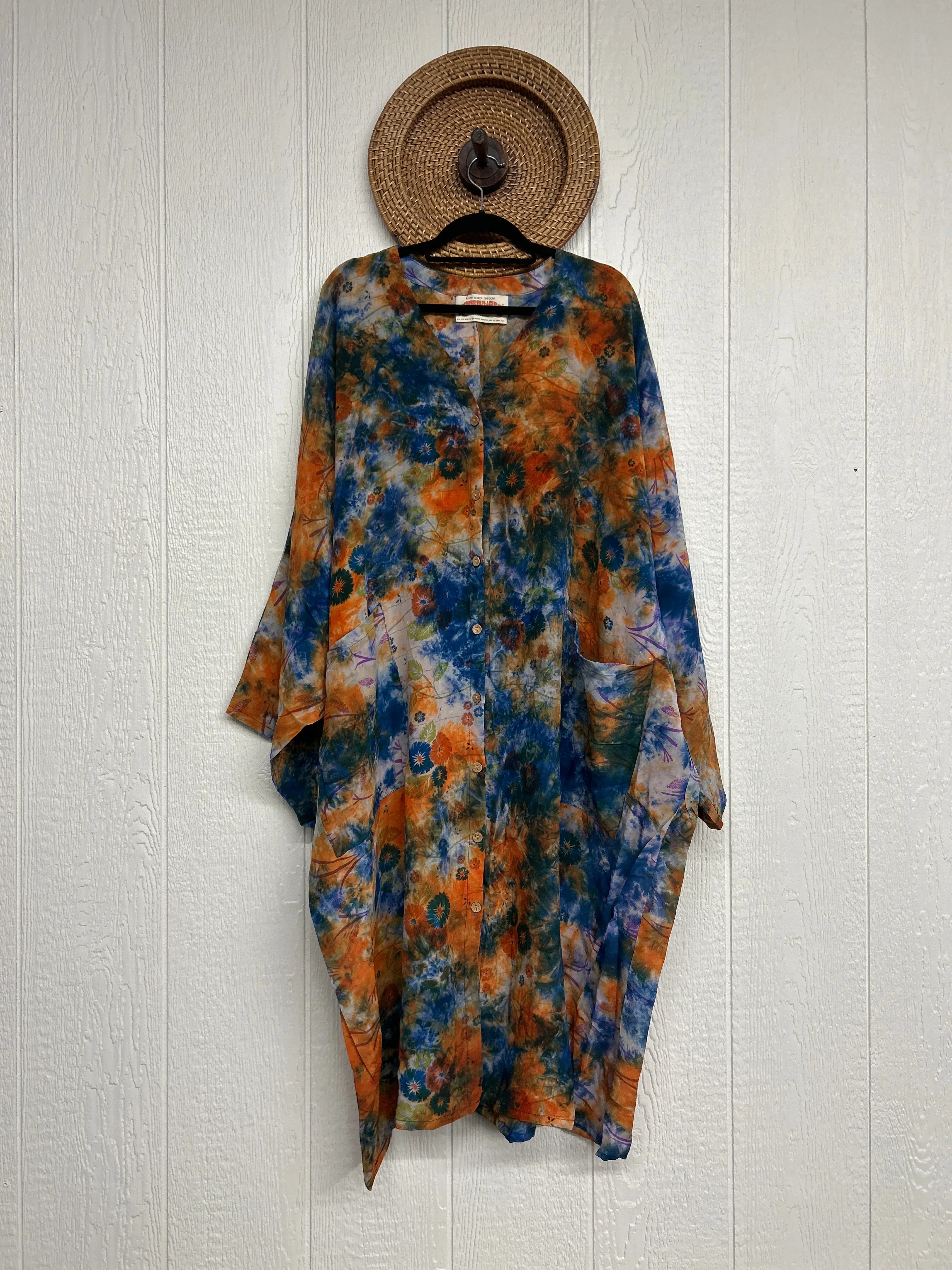 Crepe Sari Gaia Duster Dress 0426 116