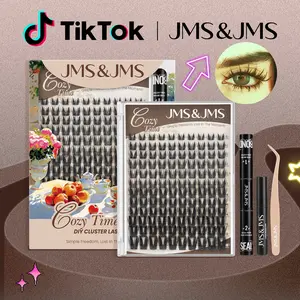 Bunny Lash Kit l JMS&JMS Doll Manga Cartoon Anime Lashes Clear Invisible Band C Curl,(8-18 MIX) for DIY Eyelash Cluster Extension Waterproof Eyelash Makeup Cosmetic #SummerVibes outdoorfun #tiktokshopmemorialday #summeressentials