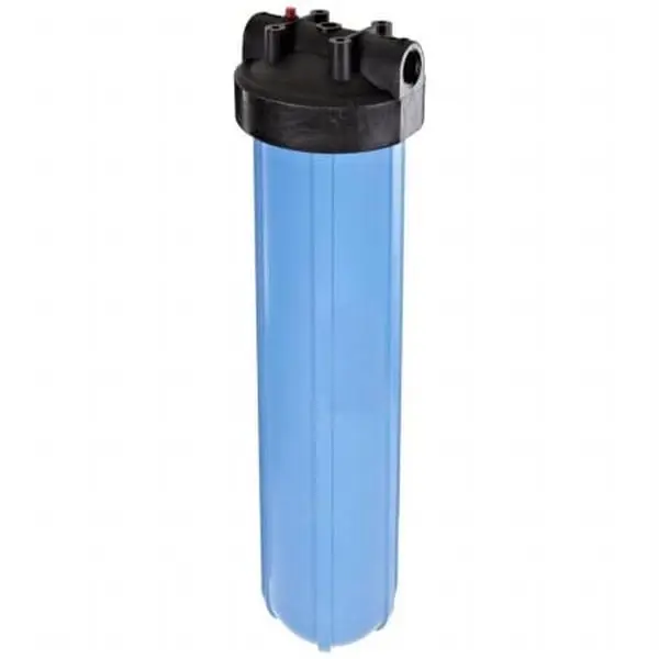 1 in. Whole House Polypropylene Cartridge Water Filtration System, 15 gpm Flow Rate, High-Strength Chemical-Resistant Design with Pressure Relief Button for In-Home Water Purification