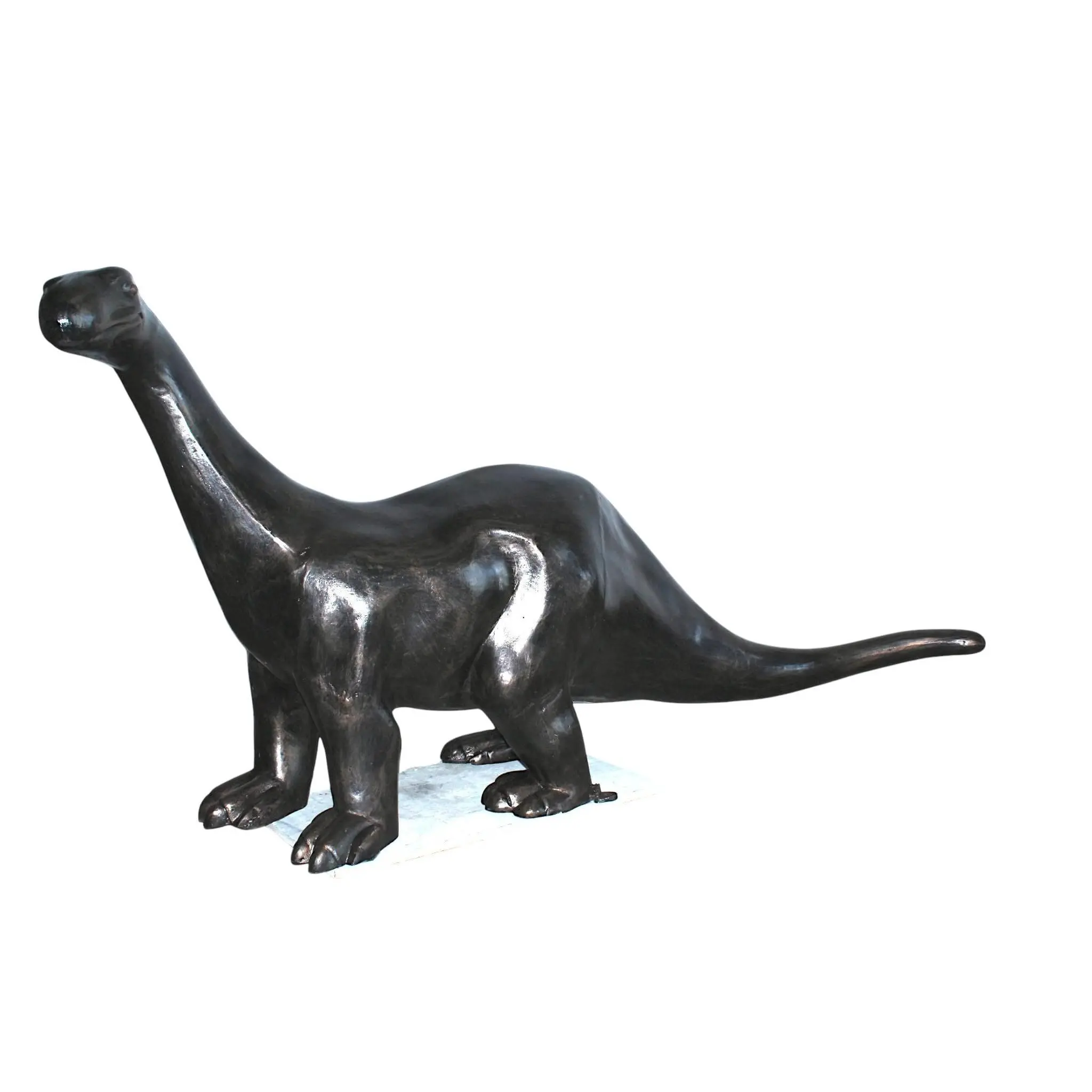 Life Size Aluminum Dinosaur Statue Brontosaurus Decor 90"x23"x47"H