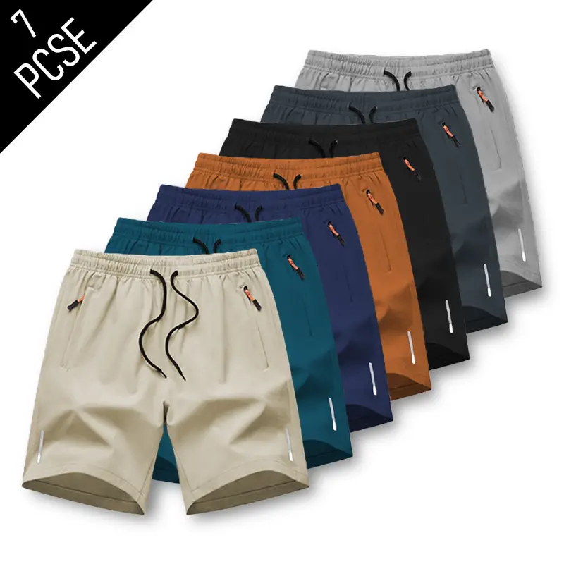Men's Athleisure Jogger Shorts, Plain Baggy Drawstring Bottoms for Summer Gym Workouts, Quick-Drying Lightweight Male Clothing, Baggy Drawstring Men's Shorts,clothes for back to school,first day of school outfits
