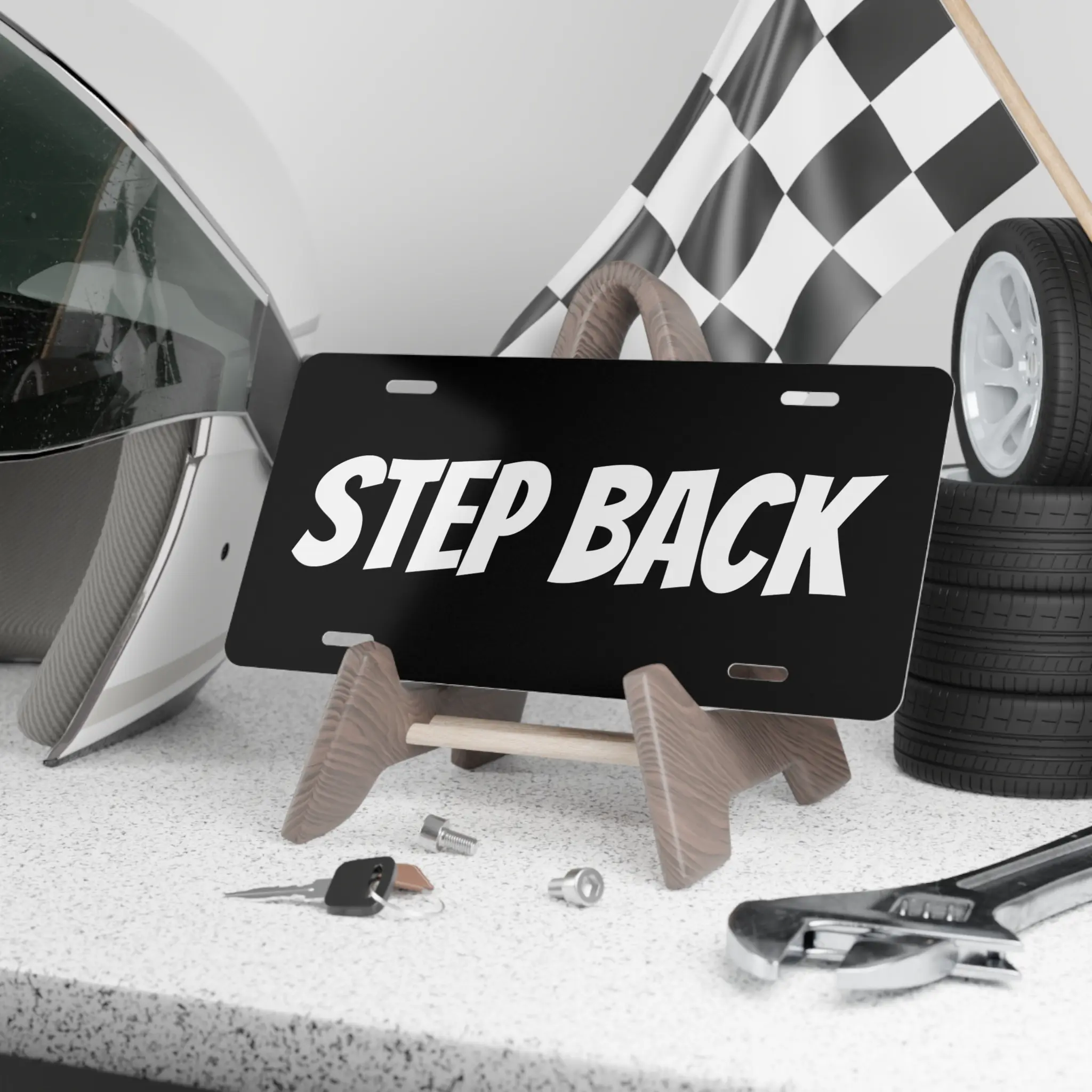“STEP BACK” // Custom Plate