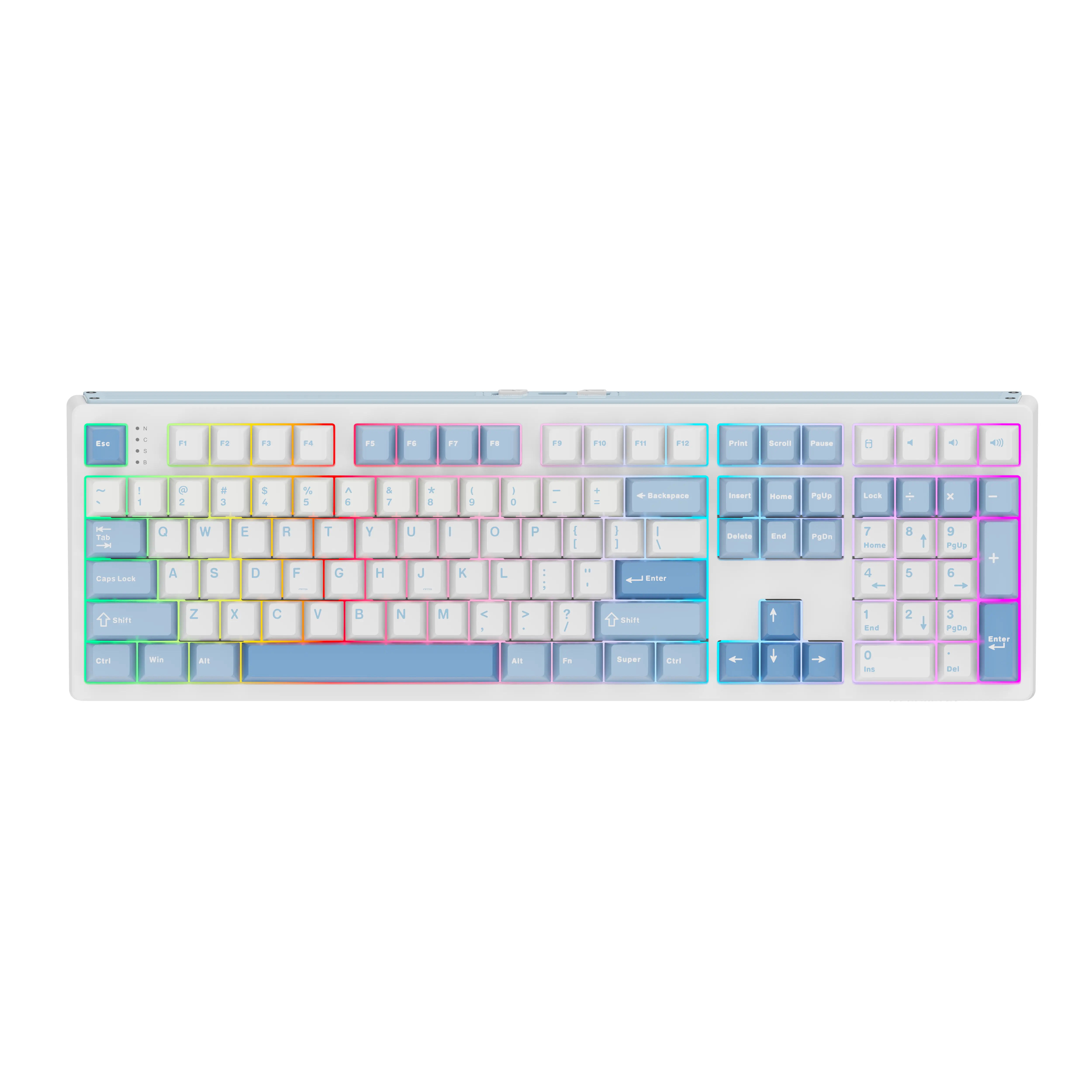 EPOMAKER TH108 Gasket 100% Wireless Full Size Mechanical Keyboard 108 Keys Hot Swappable Custom Driver South-facing RGB Backlit Tri-Mode USB-C/BT 5.0/2.4GHz for Office PC gaming accessories creamykeyboards TikTokShopfalldealsforyou