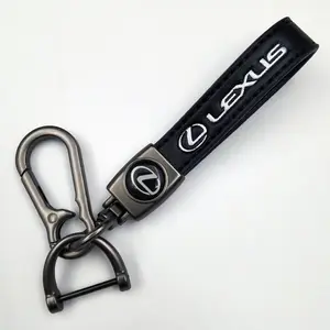 Leather Car Key Chain Anti-Theft Keyring Buckle for Lexus Es300 Rx330 Rx300 Gs300 Is250 Is200 Ct200h Nx Rx, Auto Accessories, Keychain Lanyard