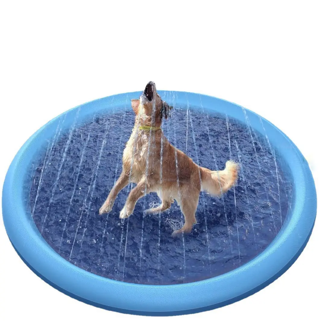 Fun Outdoor Water Sprinkler for Dogs, Portable Non-slip Pet Play Bathing Sprinkler, Outdoor Pet Shower Inflatable Pool Floats for Daily Use, Inflatable Pool, Inflatable Floater Tools, Kiddie Swimming Pool, Inflatable Pool Floaters, Home Decor, Floaties