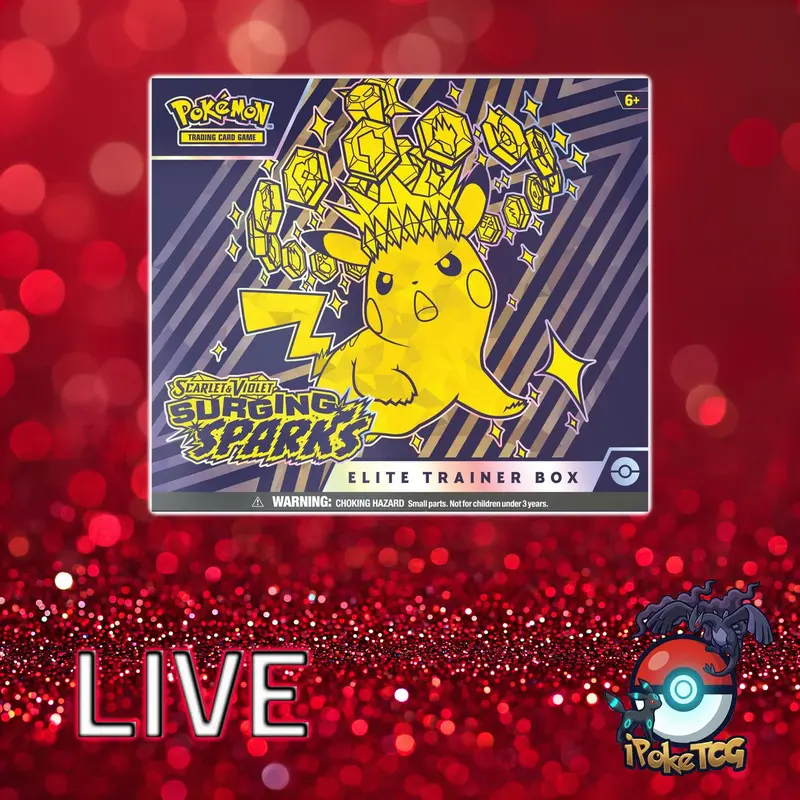 pokemon surging sparks elite trainer box card list Scarlet & Violet lighting up the battlefield with its Stellar Tera Pokmon ex abilities Surging Sparks - Elite Trainer