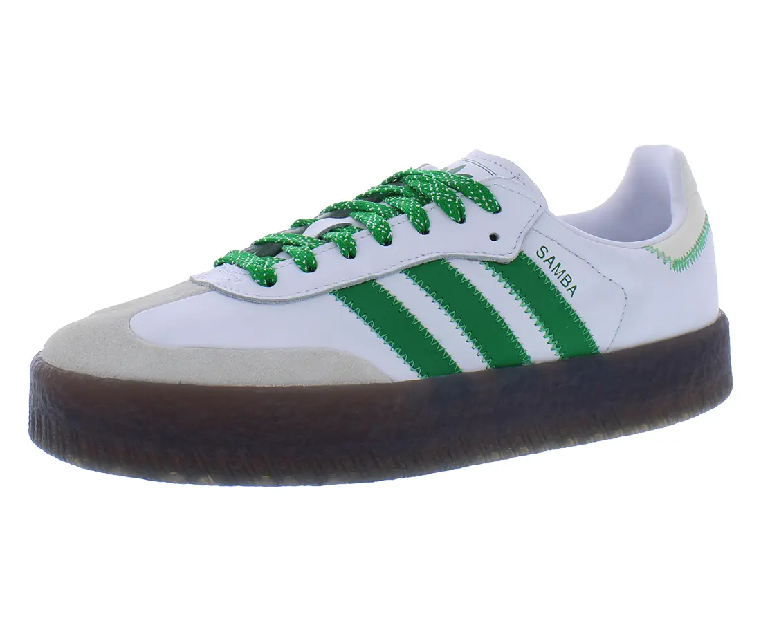 Adidas Women's Sambae Platform Sneaker, Classic Leather Athletic Trainer with an Elevated Gum Sole, Sports Shoes, Footwear, Elevated Sole, Athleisure Women's Sneaker, Casual Women's Sneaker