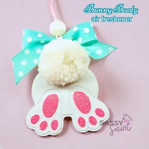 Sassy Saint Bunny Booty Freshie Handcrafted Air Freshener for Car Home or Small Space Long-lasting Fragrance 4-8 Weeks Spring Easter