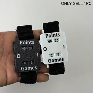 Wristband for Scoring in Cricket, Tennis or Padel - a Quick Score Tracker Featuring a Wrist-Mounted Counter That Retains Data, Suitable for Both Singles And Doubles Games - Ideal for Coaches, Referees, Without Battery Sport
