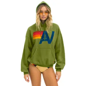 LOGO PULLOVER RELAXED HOODIE - JUNGLE GREEN