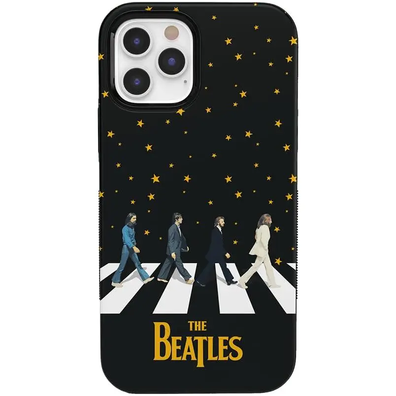 Casely iPhone 12/12 Pro Case | Night Walk | The Beatles Abbey Road Dual Image | Bold Protective Design | Compatible with MagSafe