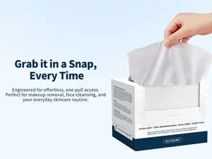 Pure cotton facial wipes - Soft and skin-friendly | Disposable cleansing wipes | Suitable for sensitive skin