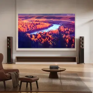 60-120 inch lightweight metal anti light projection screen, suitable for low lumen projectors, foldable and washable, easy to install and carry, screen folding can be ironed from the back, screen does not support washing, multiple sizes to choose from