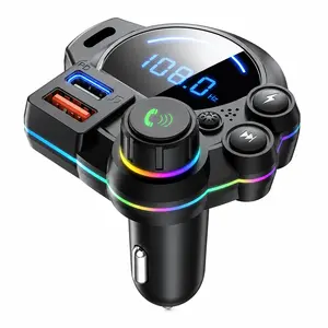 Car FM Transmitter - Wireless Plug-and-Play MP3 Player, 20W PD Fast Charging Radio Adapter Audio Receiver for SUV, Sedan Road Trip Essentials