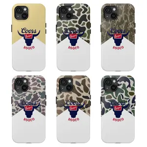 Coors Rodeo Camo Tough Phone Case, iPhone 16/15/14/13/12/11/X/8 Pro Max Plus Mini Accessories