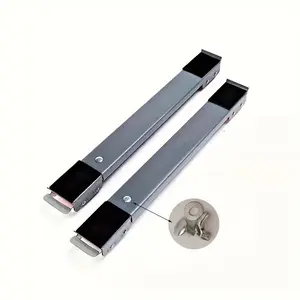 The sturdy solution for moving appliances! Fridge and washing machine adjustable height base, bearing up to 800 pounds, equipped with 24 silent casters, with locking mechanism and expandable stand, perfect for moving A