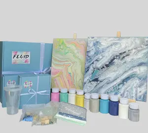 Fluidart Box Square Duo Art Kit Best gift for everyone.