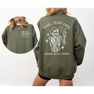 Custom Esthetician Sweatshirt, Wax Boss Sweater, Wax Specialist Crewneck, Esthetician Gift, Funny Esthetician Sweater, Gift for Esthetician both side