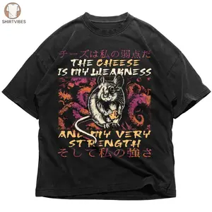 Kami Crew Japan Rat The Cheese Is My Weakness Shirt, Animal Tokyo Japanese Weird Harajuku Streetwear Unisex Shirt, Hoodie, Sweatshirt