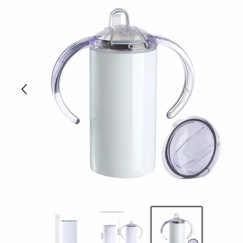 Stainless Steel Sippy Cup with interchangeable lid and straw