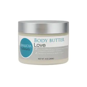 Omalicha Naturals Body Butter Love Coconut-Free Shea Cocoa Mango & Cupuacu Butters for Deep Hydration Skin Nourishment 8 oz