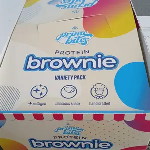 Product Review of Prime Bites Protein Brownie Variety Pack - 19g Protein and 5g Collagen Chocolate Dessert from j**😎