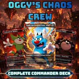 Oggy’s Chaos Crew EDH Commander Deck | 100 Cards + Tokens | Custom MTG Proxy