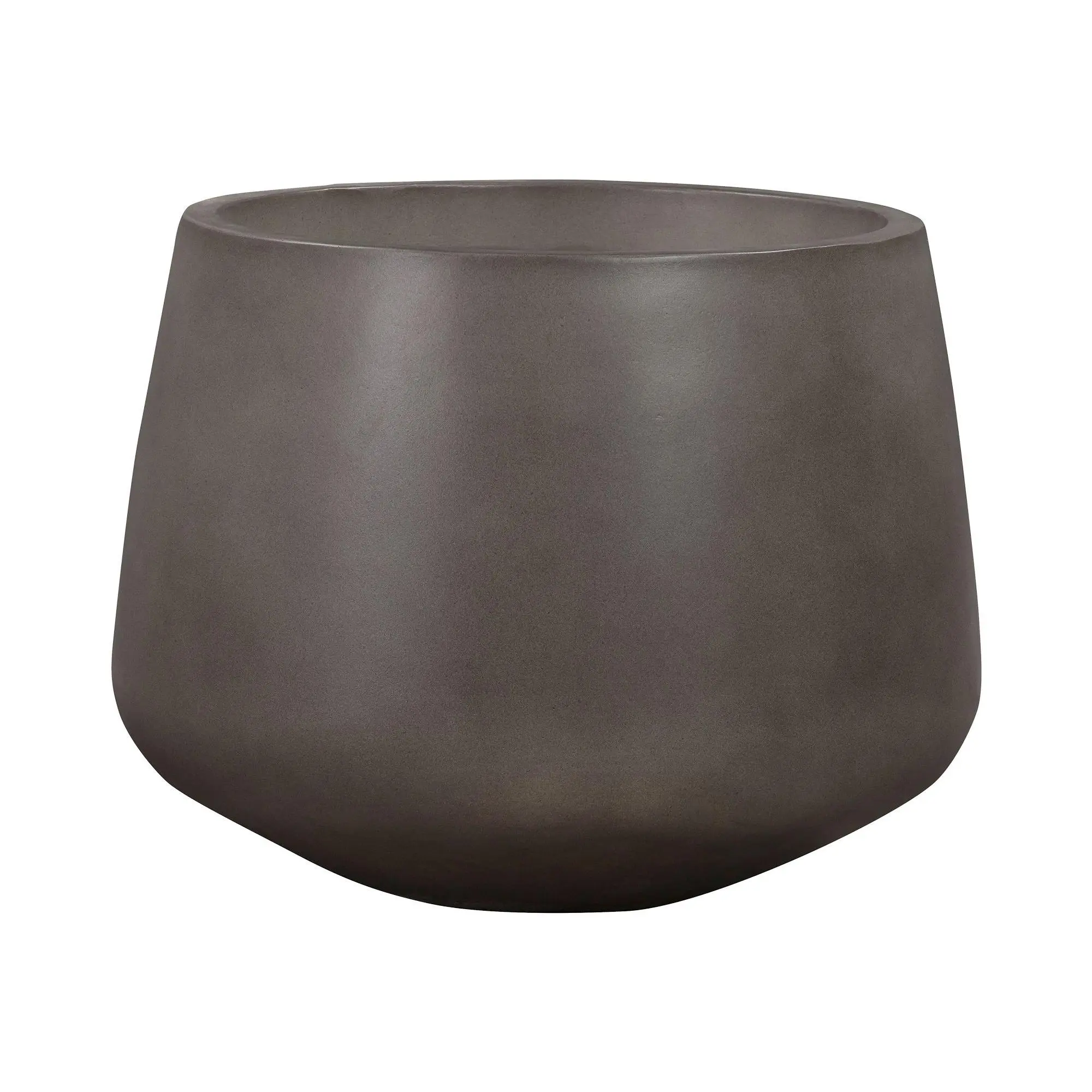 Armen Living Amethyst Medium Round Concrete Planter Armen Living Amethyst Medium Round Concrete Planter