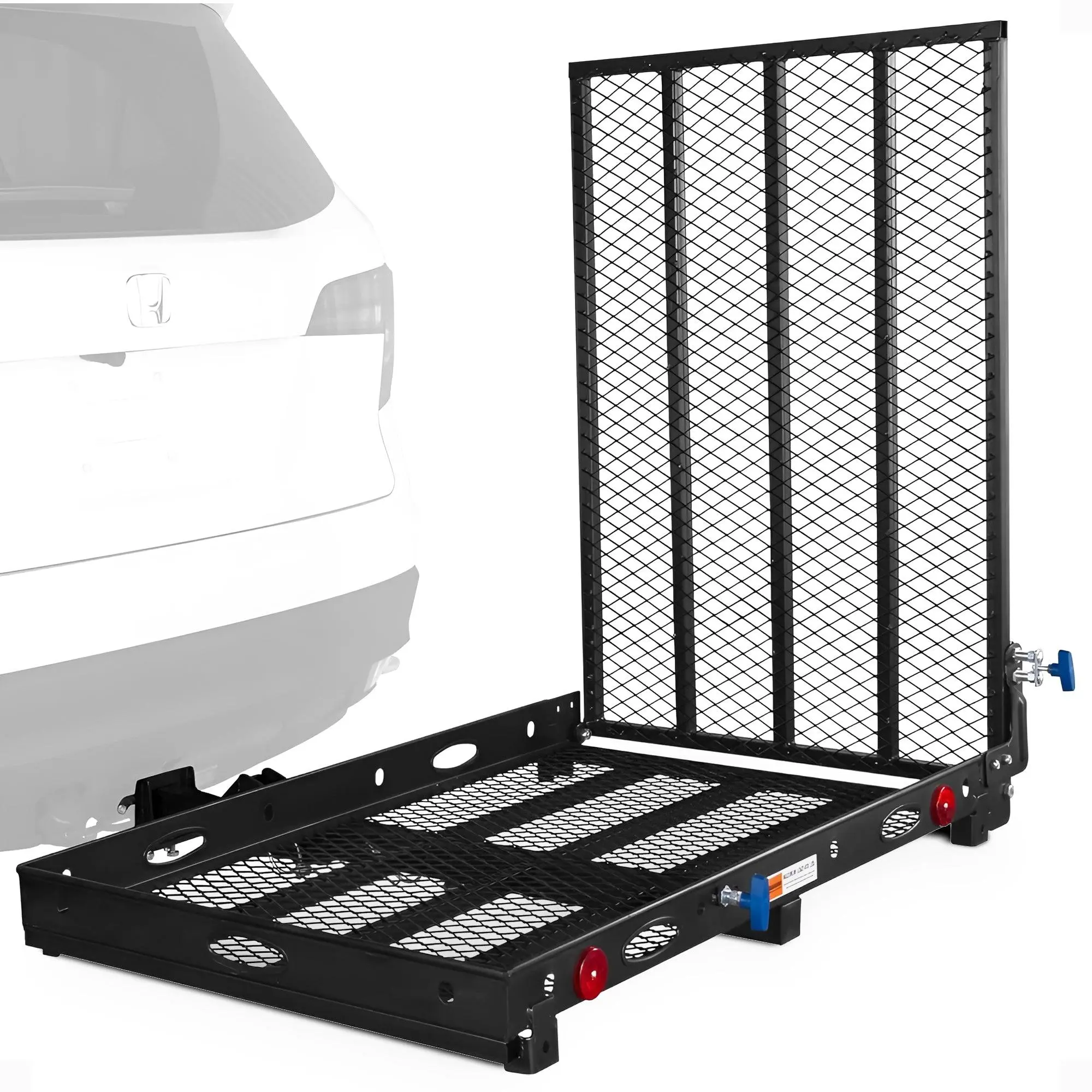 Silver Spring Folding Steel Scooter/Wheelchair Carrier with Ramp & Hitch Mount Silver Spring Folding Steel Scooter/Wheelchair Carrier with Ramp & Hitch Mount