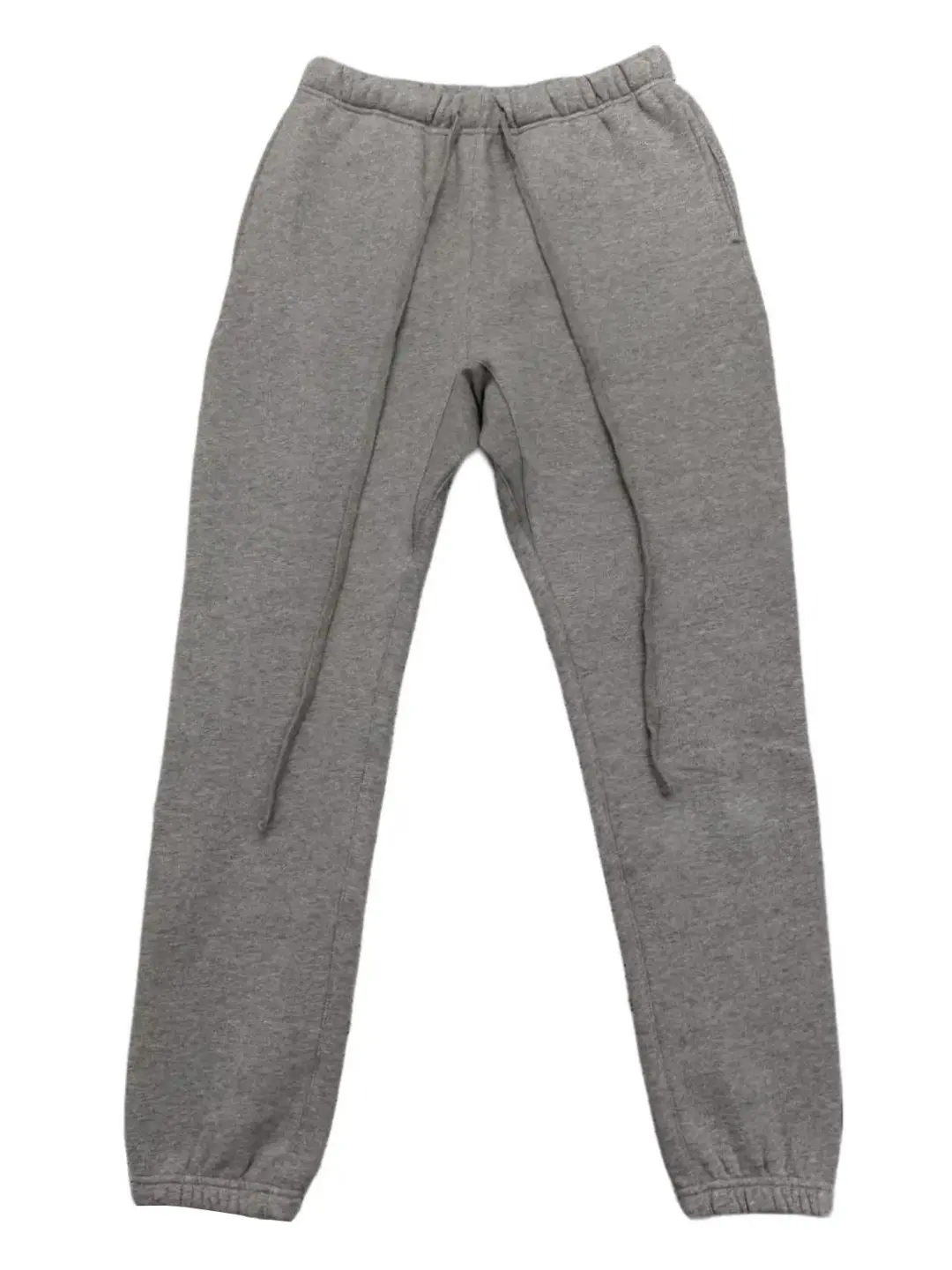 Men's Oversized Dark Gray Fleece Casual Comfy Joggers - Drawstring-Elastic Waist, Side Pockets, Sporty Mens Clothing for Gym, Travel, Everyday Use