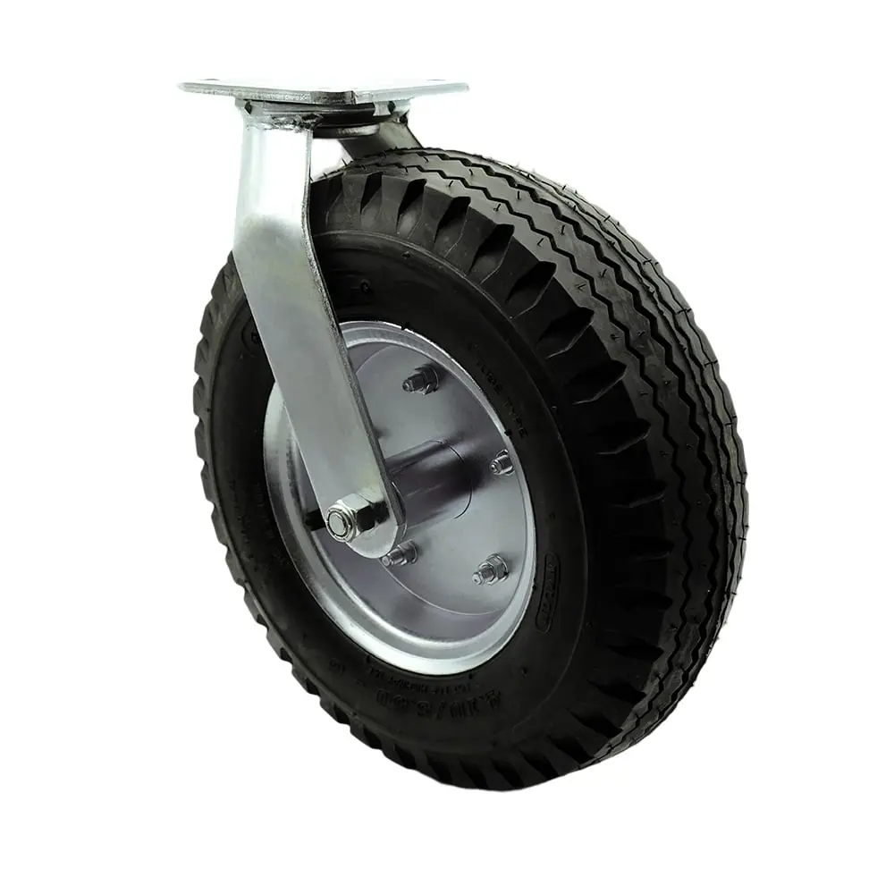 Service Caster SCC-100S3506-PNB 12 in. Swivel Pneumatic Caster Black Rubber Wheel Heavy Duty Caster