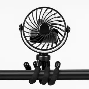 Portable Stroller Fan Clip On Octopus Design 3 Speed Rechargeable Baby Fan For Car Seat Crib Travel 500mAh with Supplier Warranty