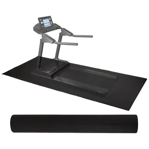 Fitvids High-Density Home Gym Equipment Mat, 1/4-Inch Nonslip PVC Floor Protector for Treadmills, Exercise Bikes, and Fitness Equipment, 6' x 12'